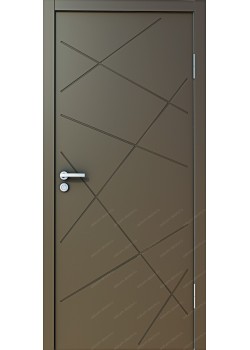 Крашеная межкомнатная дверь с фрезеровкой