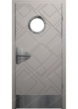 Дверь распашная остекленная дизайнерская (PortDesign 10)