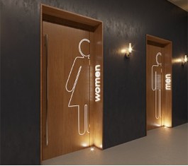 Двери в общественный туалет (санузел)
