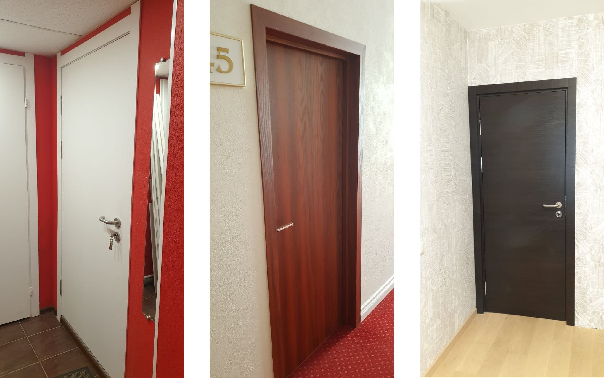 Двери в номерах отелей 3 звезды от производителя "Двери Остиум" в Минске