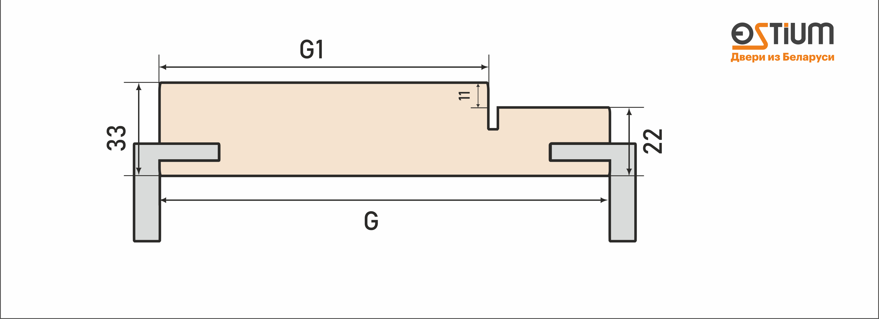 Схема угловой дверной коробки